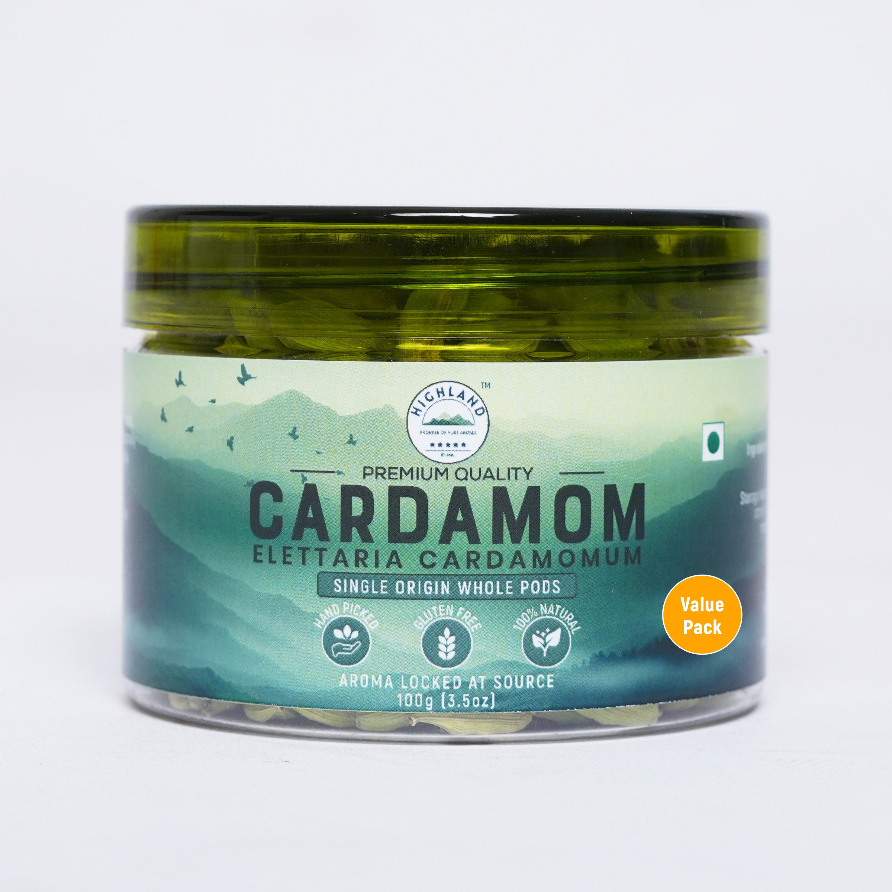 Cardamom Whole Pods (100g) Value Pack