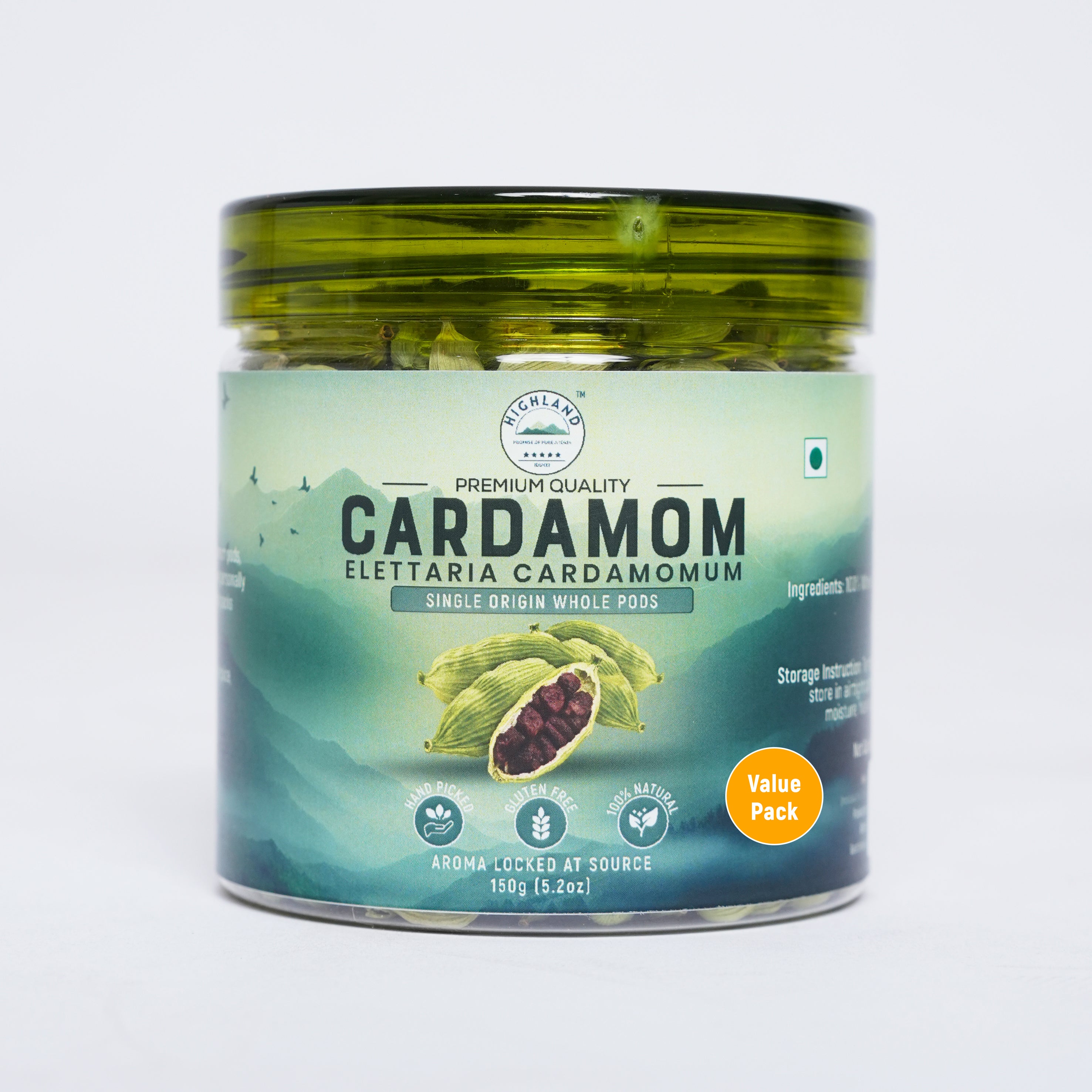 Cardamom Whole Pods (150g) Value Pack