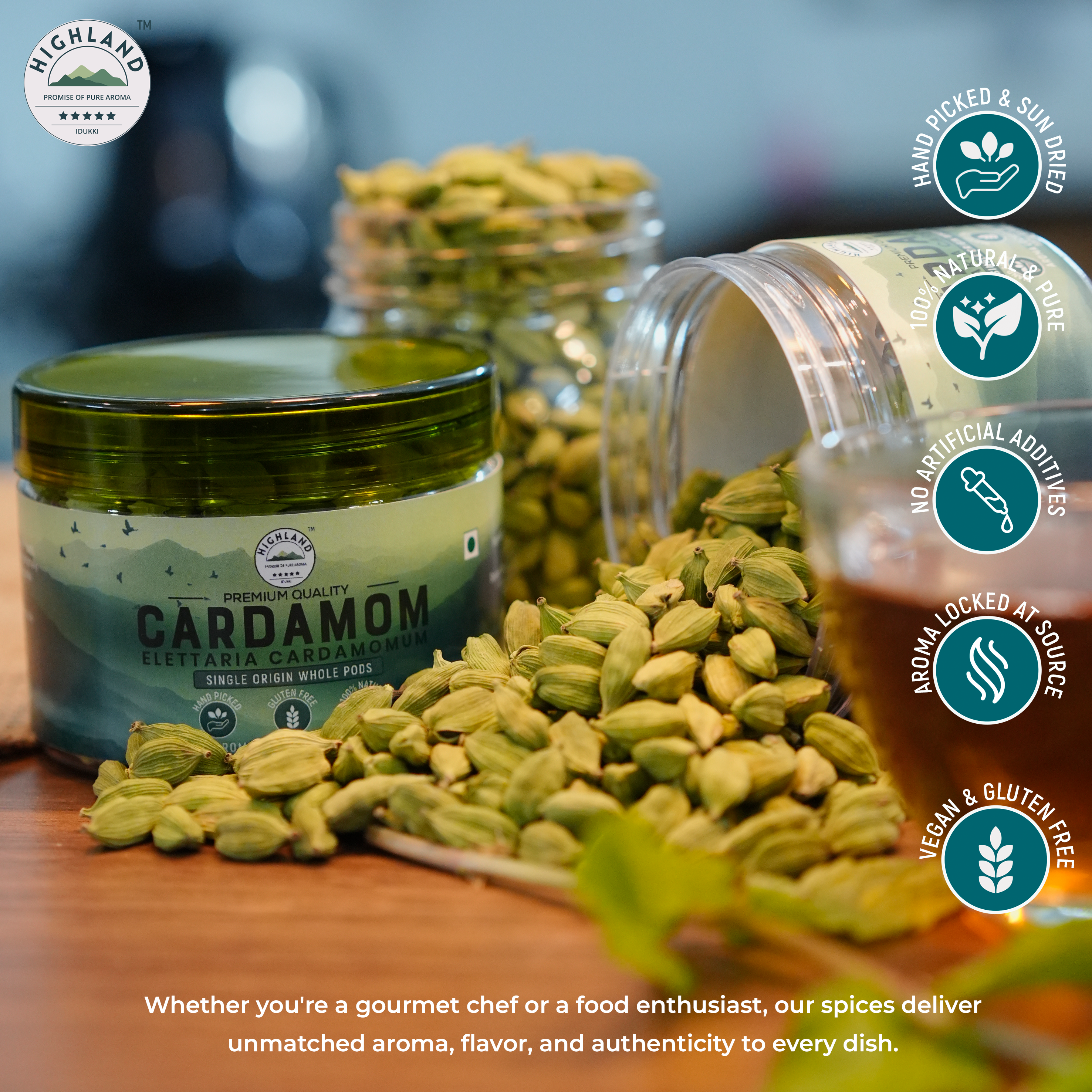 Cardamom Whole Pods (50g) Value Pack